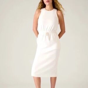 Athleta Seasoft Midi Dress In Magnolia-Small